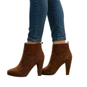 Eva & Zoe Suede Boots Brown Size 6.5 Y2K